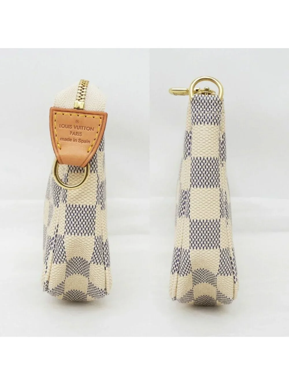 Louis Vuitton Pochette Soir Damier Azur Shoulder Bag Strap